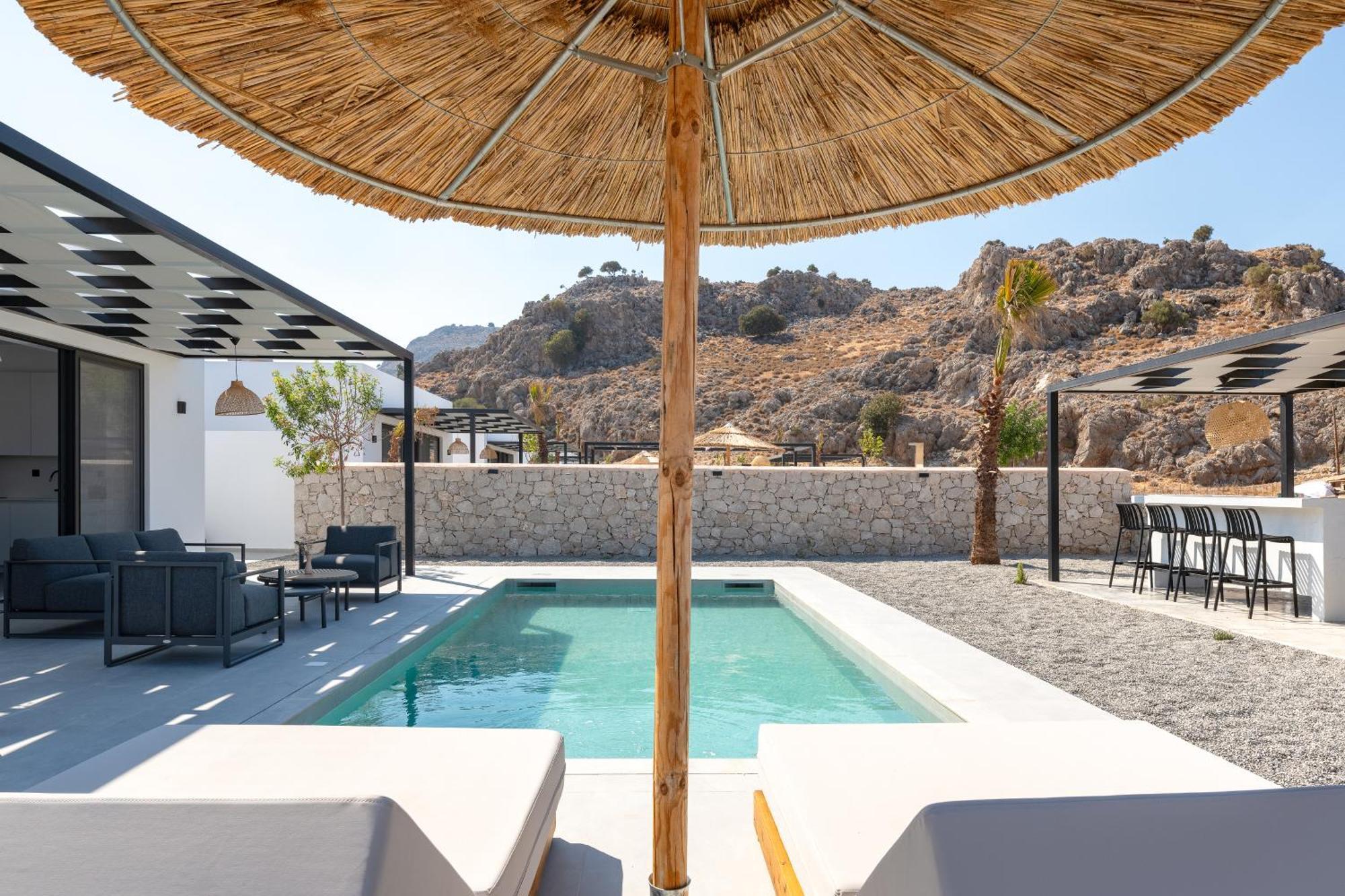 Zen Club Luxury Villas Kolymbia Bagian luar foto