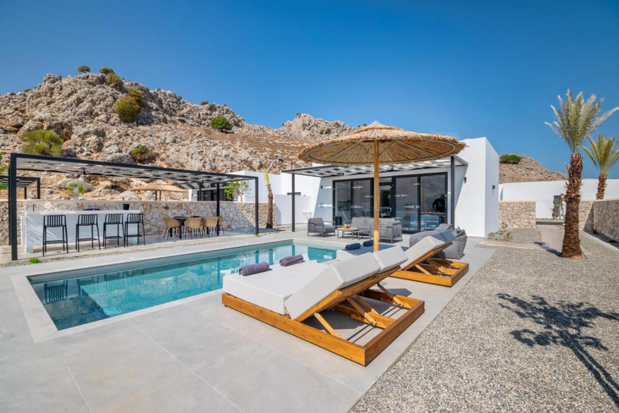 Zen Club Luxury Villas Kolymbia Bagian luar foto