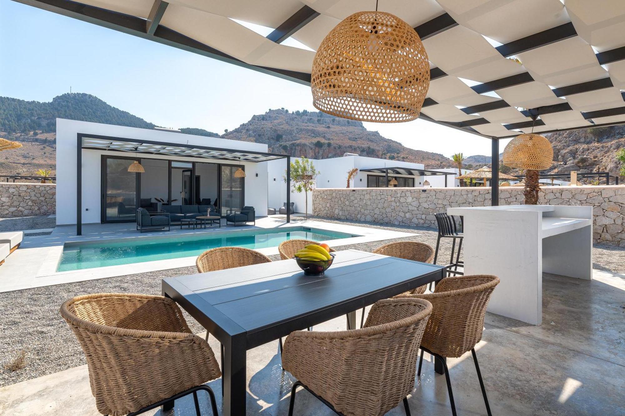 Zen Club Luxury Villas Kolymbia Bagian luar foto