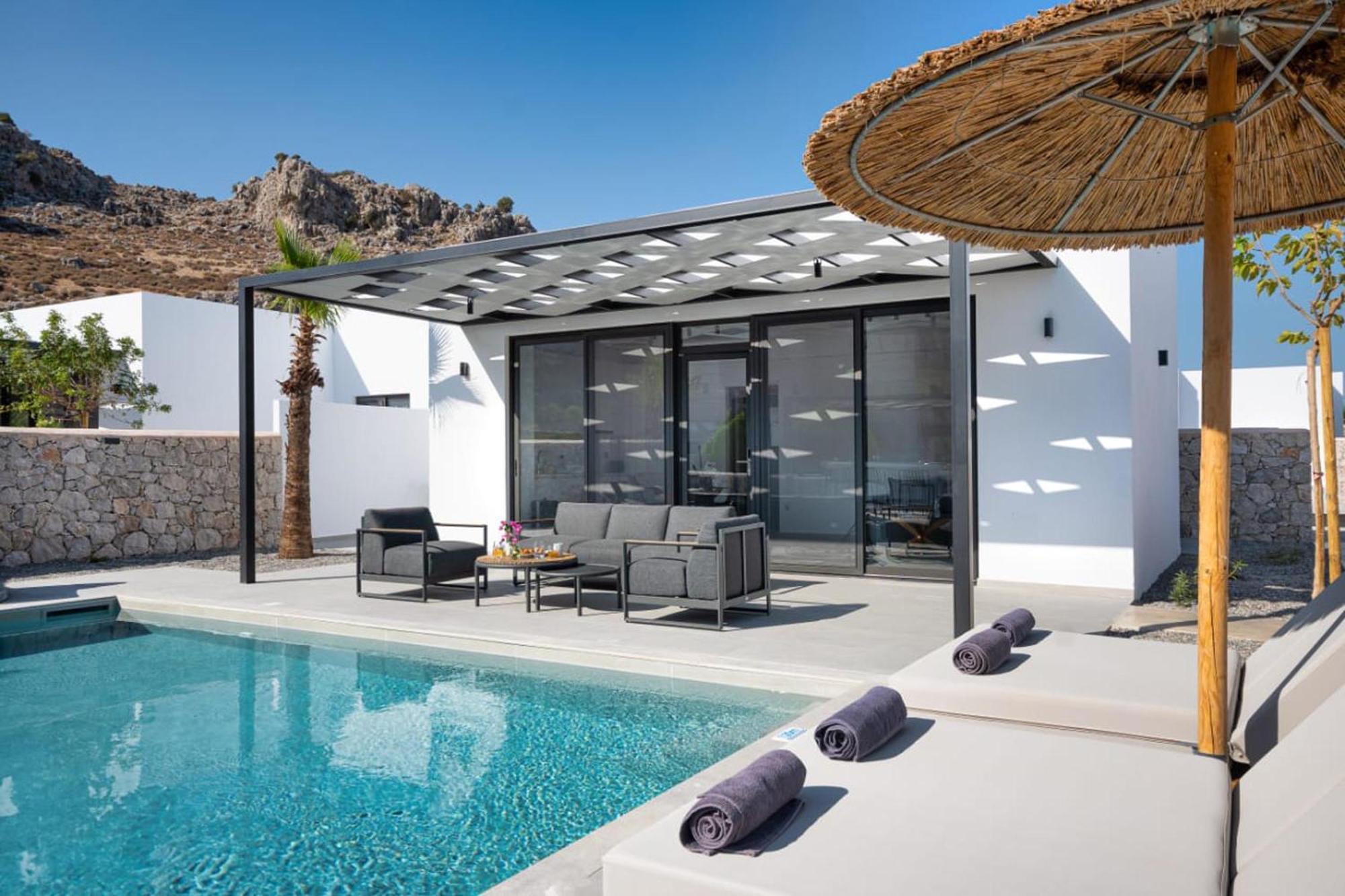 Zen Club Luxury Villas Kolymbia Bagian luar foto